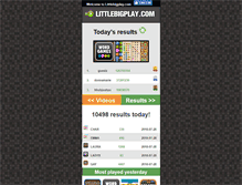 Tablet Screenshot of littlebigplay.com